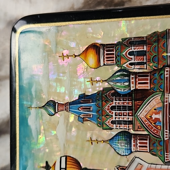 Vintage Fedoskino lacquer box - Picture 7 of 12